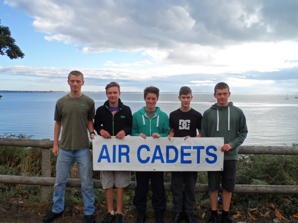 Left to Right CWO Souden, Cdt Gardiner, Sgt Thomas-Hillman, Cdt Bower, Sgt Navrady-Pitcher.