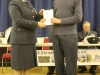 Cdt Gerschen receives his certificate from Wg Cdr Toth